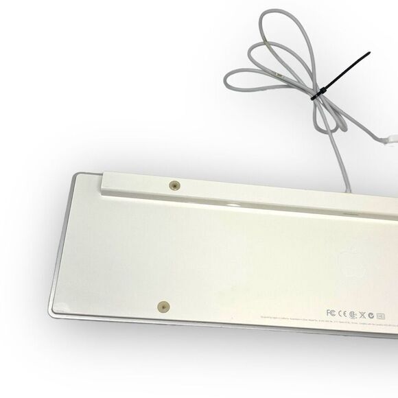 Apple A1243 USB Wired Aluminum Keyboard + Numeric Keypad Slim Used Good - Picture 6 of 8